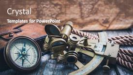  Presentation with vintage compass - Beautiful PPT layouts featuring vintage-still-life-with-compass backdrop and a violet colored foreground