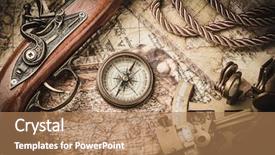  Presentation with abraham - Colorful presentation theme enhanced with vintage still life with compass backdrop and a coral colored foreground