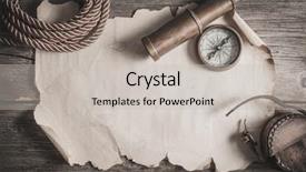  Presentation with vintage compass - Beautiful slides featuring still life with compass sextant backdrop and a light gray colored foreground