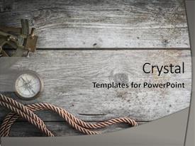 Vintage Still Life With Compass PPT template 57 | CrystalGraphics
