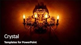  Presentation with vintage - Beautiful PPT layouts featuring vintage style lamp with candlesticks backdrop and a black colored foreground