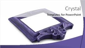  Presentation with frame - PPT theme with vintage-style-photo-frame-isolated background and a white colored foreground