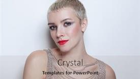  Presentation with old style vintage postcard - Beautiful theme featuring vintage-style-portrait-of-young backdrop and a coral colored foreground