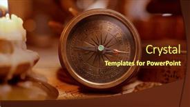  Presentation with adventure - Slide deck enhanced with vintage-style-travel-and-adventure background and a tawny brown colored foreground