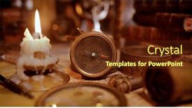  Presentation with vintage compass - Presentation consisting of vintage-style-travel-and-adventure background and a tawny brown colored foreground