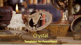  Presentation with vintage compass - Slide deck enhanced with vintage-style-travel-and-adventure and a tawny brown colored foreground