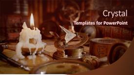  Presentation with vintage compass - PPT layouts enhanced with vintage-style-travel-and-adventure and a wine colored foreground