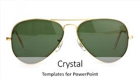  Presentation with vintage - PPT theme featuring vintage sunglasses on white background background and a white colored foreground