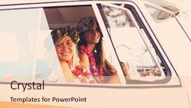  Presentation with lifestyle - Slide deck enhanced with vintage surf van best background and a lemonade colored foreground