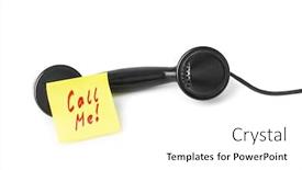  Presentation with vintage paper - Cool new presentation with vintage-telephone-and-paper-call backdrop and a white colored foreground