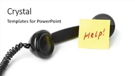  Presentation with vintage paper - Slides consisting of vintage telephone and paper help background and a white colored foreground