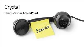  Presentation with vintage pape - Slide set consisting of vintage telephone and paper service background and a white colored foreground