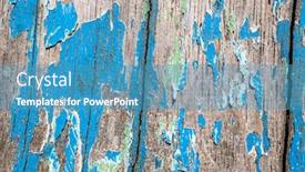  Presentation with old wood planks - PPT theme with vintage-texture-background-of-old background and a teal colored foreground