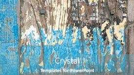  Presentation with old wood planks - Audience pleasing PPT theme consisting of vintage-texture-background-of-old backdrop and a teal colored foreground