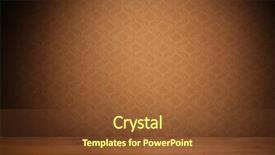  Presentation with brown - Audience pleasing presentation theme consisting of vintage textured brown wallpaper backdrop and a tawny brown colored foreground