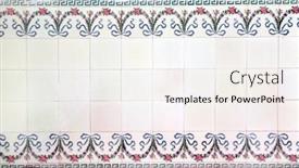  Presentation with vintage floral - Cool new theme with vintage-tile-in-bathroom backdrop and a white colored foreground