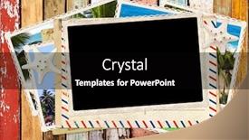  Presentation with old wood planks - Amazing PPT theme having vintage-travel-background-with-old backdrop and a black colored foreground