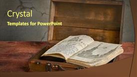  Presentation with travel journal - Presentation with vintage-travel-journal-with-handwriting background and a tawny brown colored foreground