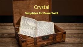  Presentation with travel journal - Presentation design with vintage-travel-journal-with-handwriting background and a tawny brown colored foreground