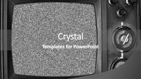  Presentation with noise - Beautiful slides featuring vintage tv with noise backdrop and a gray colored foreground