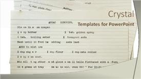  Presentation with anzac - Slide set enhanced with typed recipe for anzac biscuits background and a lemonade colored foreground