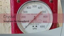  Presentation with tyre - Amazing slide set having vintage-tyre-pressure-meter backdrop and a violet colored foreground