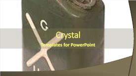  Presentation with army fuel - Slide set consisting of vintage us army gas can background and a tawny brown colored foreground