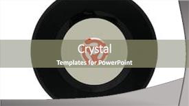  Presentation with vinyl record - Beautiful slides featuring vintage vinyl 45 rpm single backdrop and a gray colored foreground