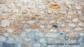  Presentation with work design - Slide set enhanced with vintage-wall-background-useful background and a light gray colored foreground