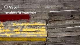  Presentation with old wood - Colorful theme enhanced with vintage wallpaper - background picture made of old backdrop and a gray colored foreground