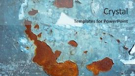  Presentation with perfect - Colorful theme enhanced with vintage wallpaper - large rust backgrounds - perfect backdrop and a light blue colored foreground