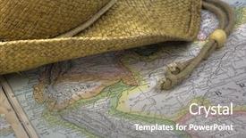  Presentation with ecuador - Audience pleasing presentation theme consisting of vintage warn out map backdrop and a gray colored foreground