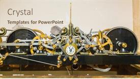  Presentation with mechanism - Cool new PPT layouts with vintage-watches-with-open-mechanism backdrop and a lemonade colored foreground