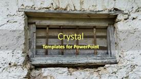  Presentation with wall paint - Theme featuring vintage-window-in-an-old background and a  colored foreground