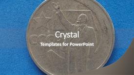  Presentation with vintage - Amazing presentation having vintage withdrawn cccp sssr coin backdrop and a gray colored foreground