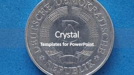  Presentation with german - Presentation with vintage withdrawn ddr german democratic background and a gray colored foreground