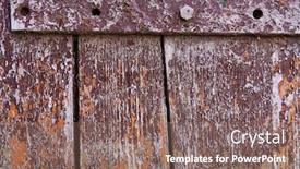  Presentation with purple paint - Slide deck featuring vintage wood background with peeling paint purple color background and a violet colored foreground