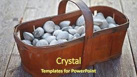  Presentation with clams - Audience pleasing presentation design consisting of vintage wood basket filled with fresh live clams backdrop and a tawny brown colored foreground