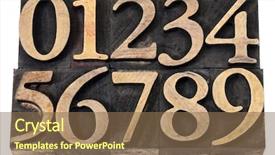  Presentation with black ink - Beautiful slide set featuring vintage wood letterpress block backdrop and a violet colored foreground