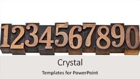  Presentation with arabic - PPT theme with vintage wood letterpress printing block background and a light gray colored foreground