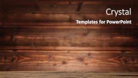  Presentation with image resolution - Audience pleasing presentation design consisting of vintage-wood-table-in-wood backdrop and a tawny brown colored foreground