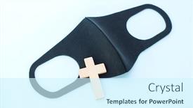  Presentation with medical cross - Cool new presentation with vintage-wooden-cross-with-medical backdrop and a cool aqua colored foreground