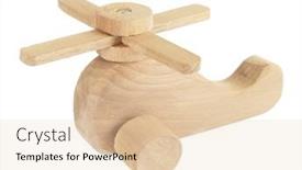  Presentation with memories - PPT theme having vintage-wooden-helicopter-chopper-toy background and a lemonade colored foreground