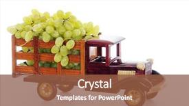  Presentation with truck - Slides featuring vintage wooden model pickup truck background and a tawny brown colored foreground