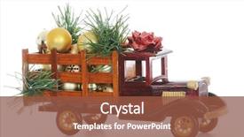  Presentation with truck - PPT theme featuring vintage wooden model pickup truck background and a tawny brown colored foreground