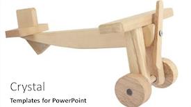  Presentation with memories - Presentation theme with vintage-wooden-plane-toy-isolated background and a  colored foreground