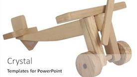  Presentation with memories - Slides featuring vintage-wooden-plane-toy-isolated background and a  colored foreground