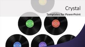  Presentation with vinyl record - Cool new presentation with vinyl record albums in various backdrop and a white colored foreground