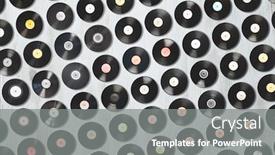  Presentation with vinyl - Theme enhanced with vinyl-records-set-lp-collection background and a gray colored foreground