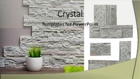  Presentation with vinyl - Beautiful presentation design featuring vinyl wallpaper and wood floor backdrop and a light gray colored foreground